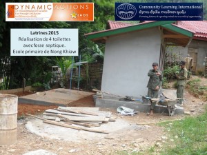 Photo 1 réalisation latrines 2015