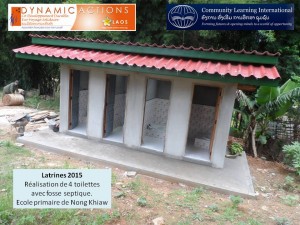 Photo 3 réalisation latrines LAOS 2015